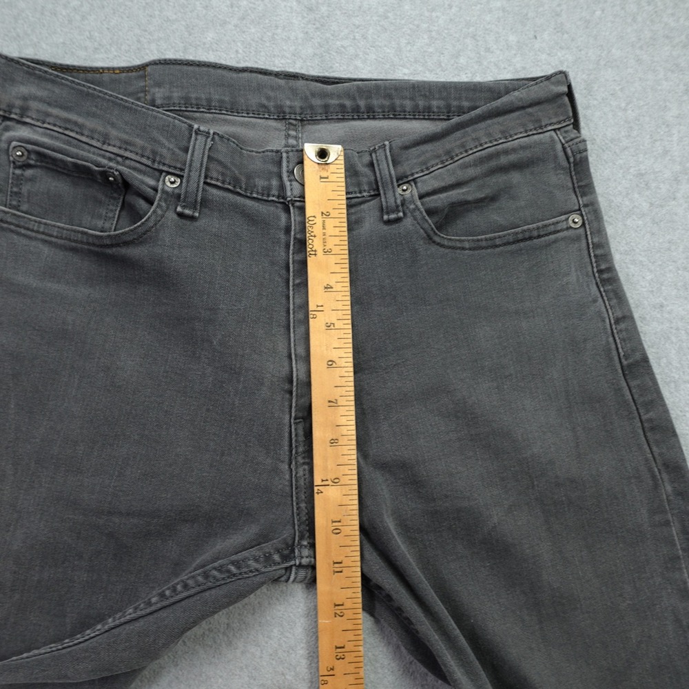 Levi's 513 Jeans Mens 32x34 Gray Denim WaterLess Slim Straight Casual - Picture 8 of 16